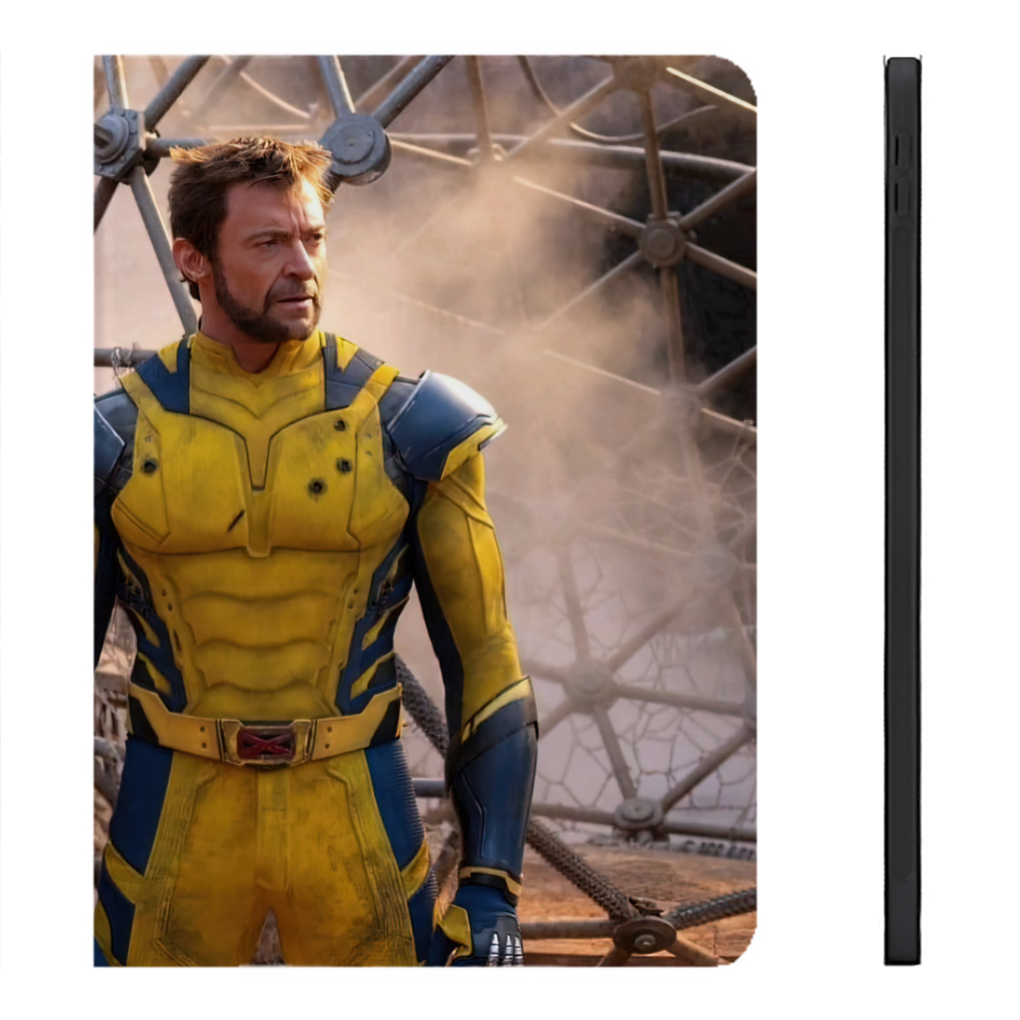 （画像用） Deadpool デッドプール IPadケース ペンホルダー付き ブックスタイルデザイン
